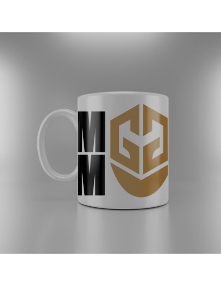 Taza Gmask Cerámica Blanca