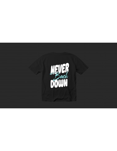 Camiseta Atom Unity NEVER BACK DOWN