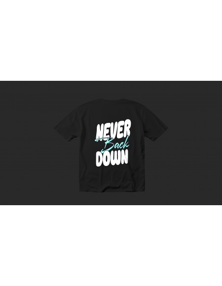 Camiseta Atom Unity NEVER BACK DOWN