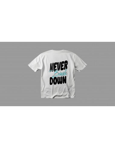 Camiseta Atom Unity NEVER BACK DOWN