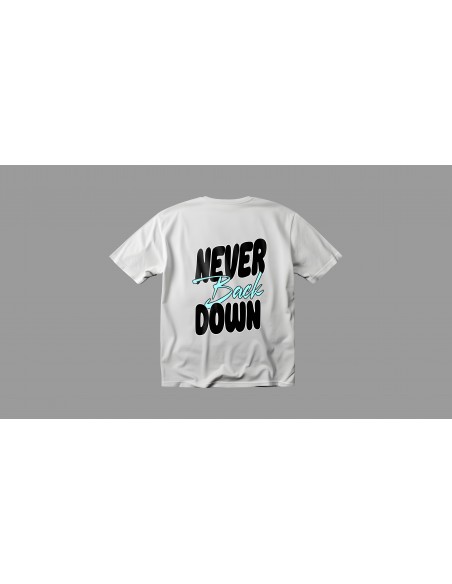 Camiseta Atom Unity NEVER BACK DOWN