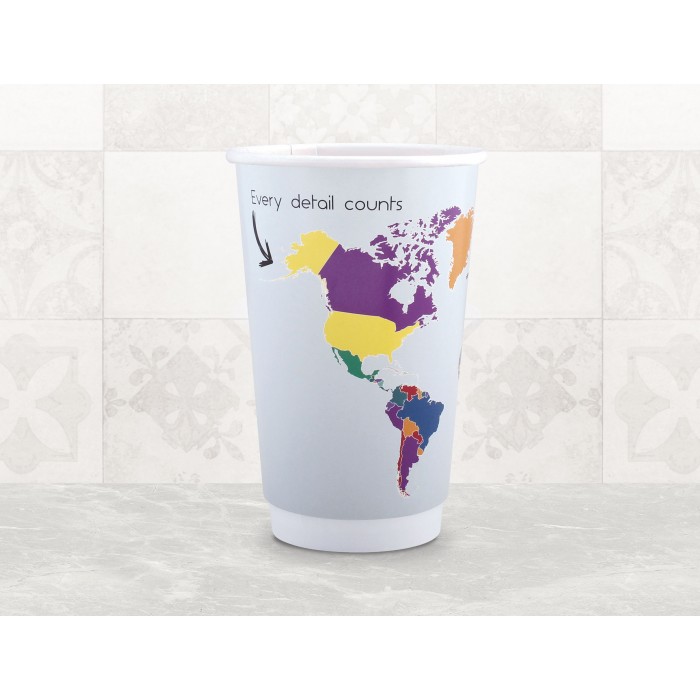 Vaso cartón 16oz - 450ml (Doble capa)