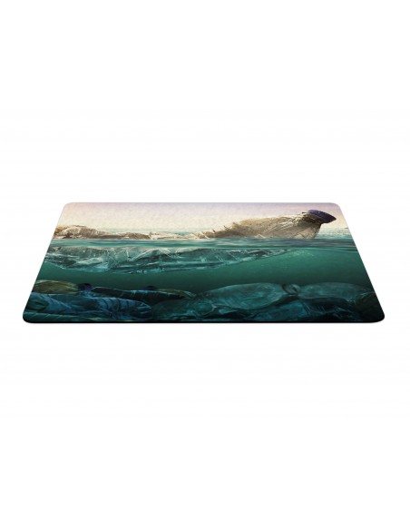 Alfombrilla de ratón textil de material reciclado