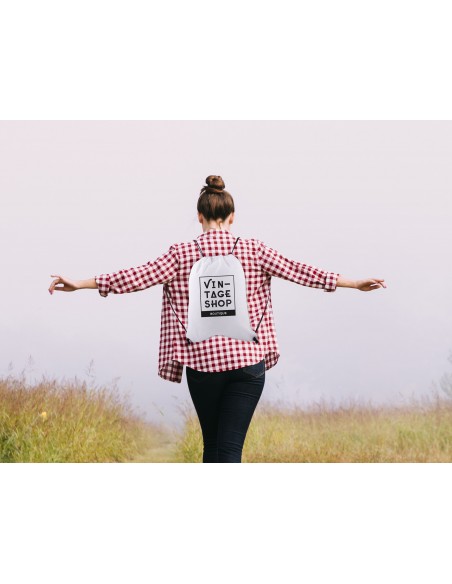 Mochila de cuerdas de tela