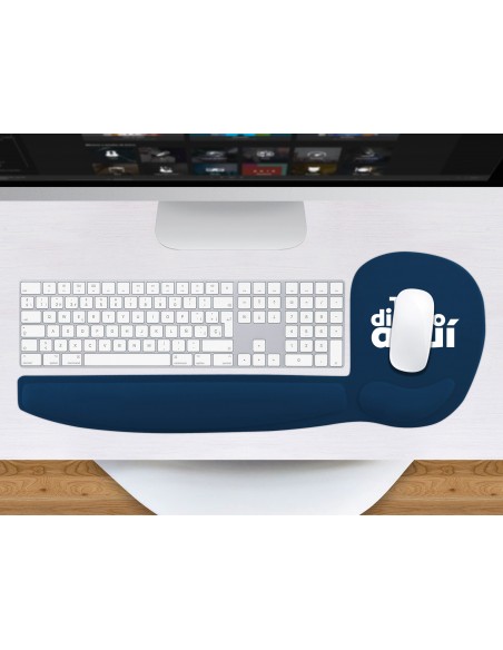 Alfombrilla de ratón para Teclado con Reposamuñecas Básica