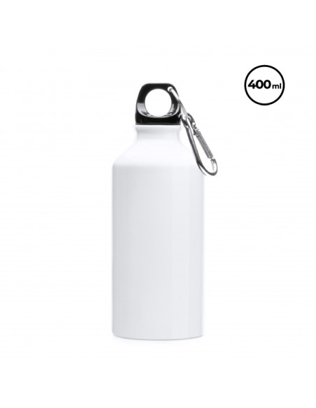 Botella aluminio con mosquetón 400 ml