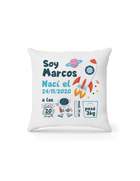 Cojín terciopelo personalizado