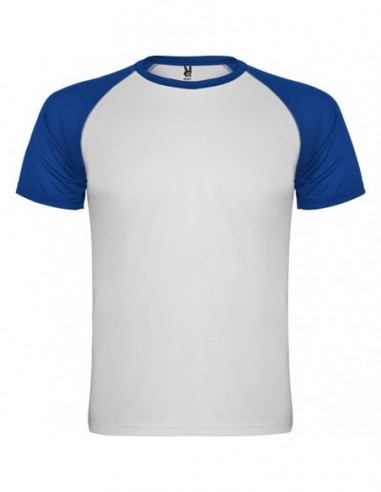 Camiseta técnica INDIANAPOLIS blanco y azul