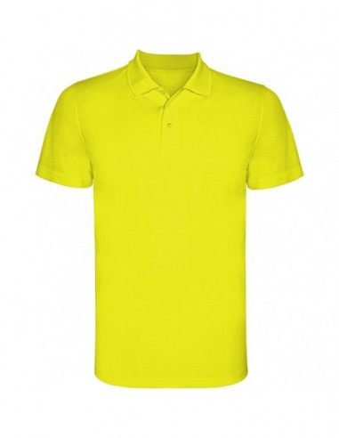 Polo ténico MONZHA amarillo fluor