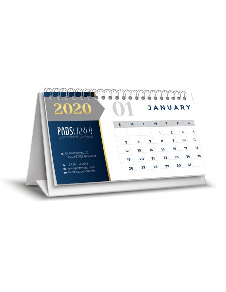 Calendario Papel Lamina Wire-O