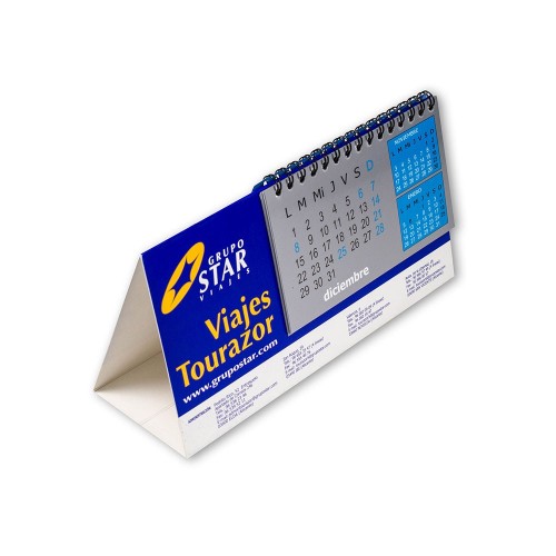 Calendario Papel Lamina Wire-O