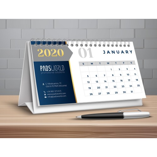 Calendario Papel Lamina Wire-O
